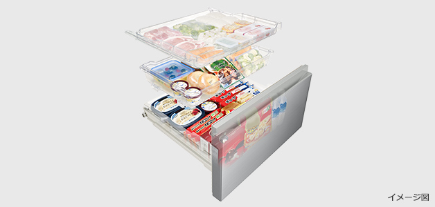 Hタイプ R-H54V ： 冷蔵庫 ： 日立の家電品