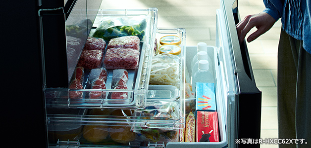 HXCタイプ R-HXC62X ： 冷蔵庫 ： 日立の家電品