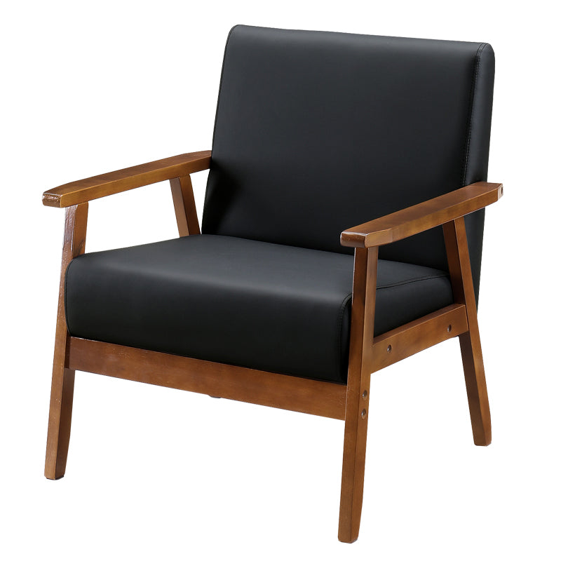 1人掛けソファ 椅子 チェア 天然木 ファブリック PVC ソファ sofa 布地