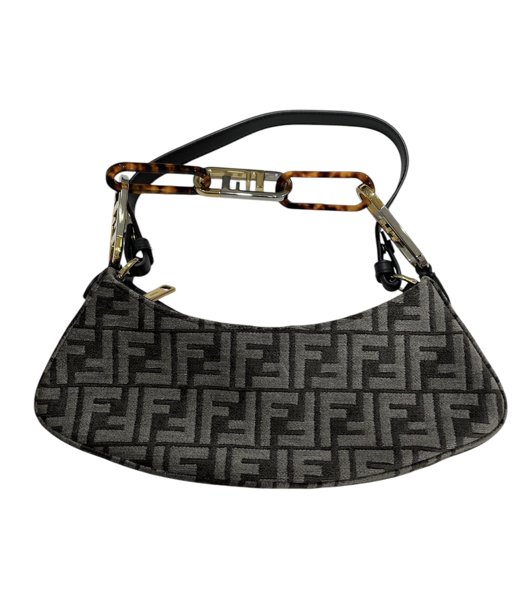 FENDI フェンディ オーロック スウィング FFロゴ バッグ ジャガード