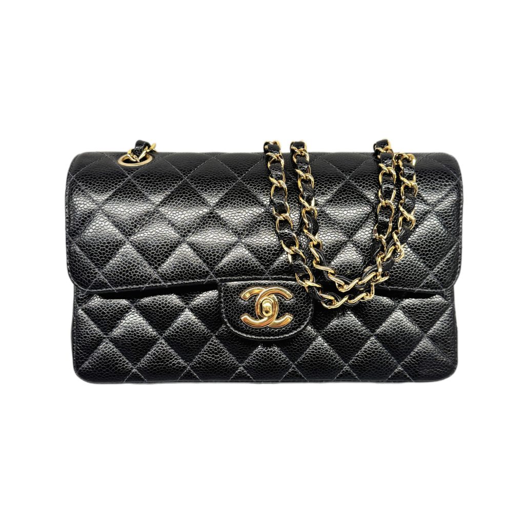 CHANEL シャネル チェーンショルダー バッグ リザード ブラックの買取