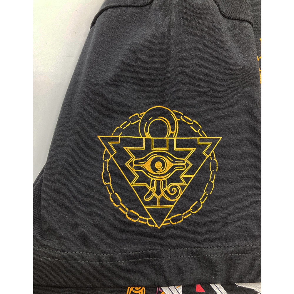 ANI XROSS 遊☆戯☆王デュエルモンスターズ Tシャツ (缶バッジ付き) 闇