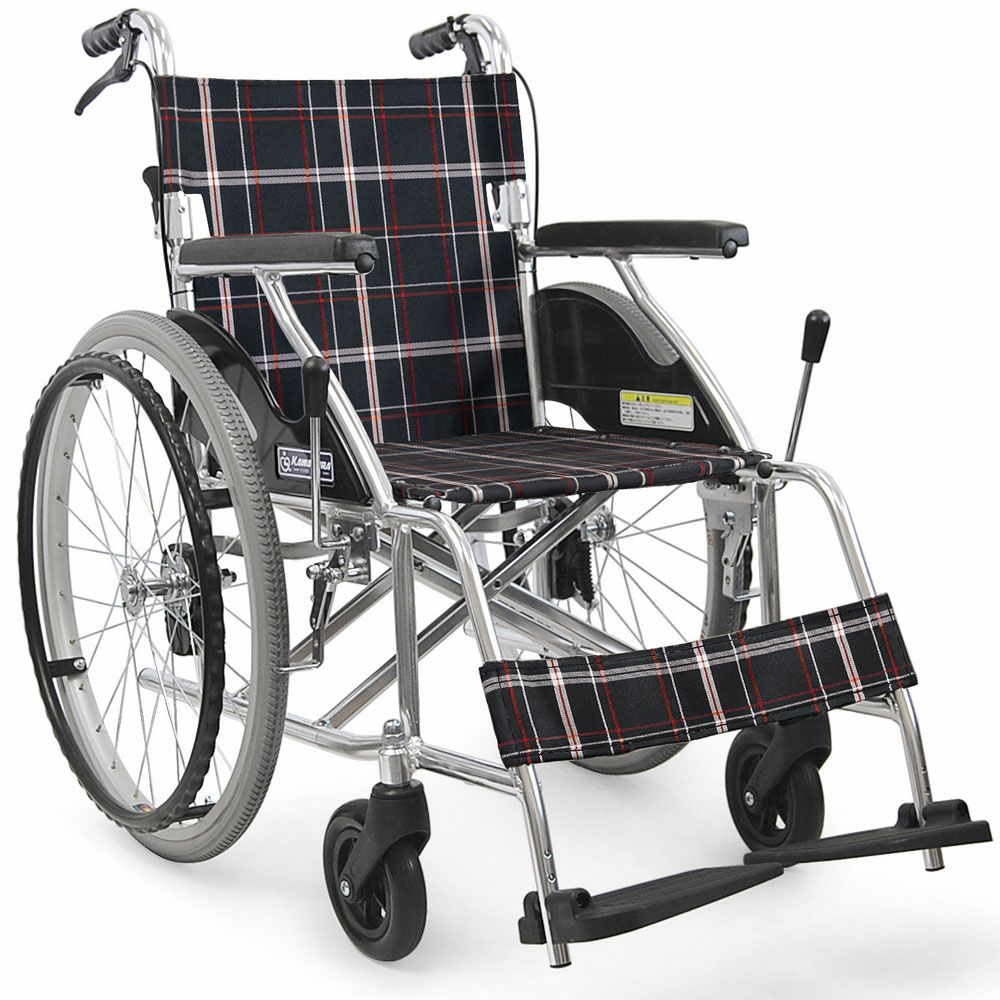 非課税】スチール製自走用車椅子 KR801Nソフトタイヤ 座幅42cm 病院