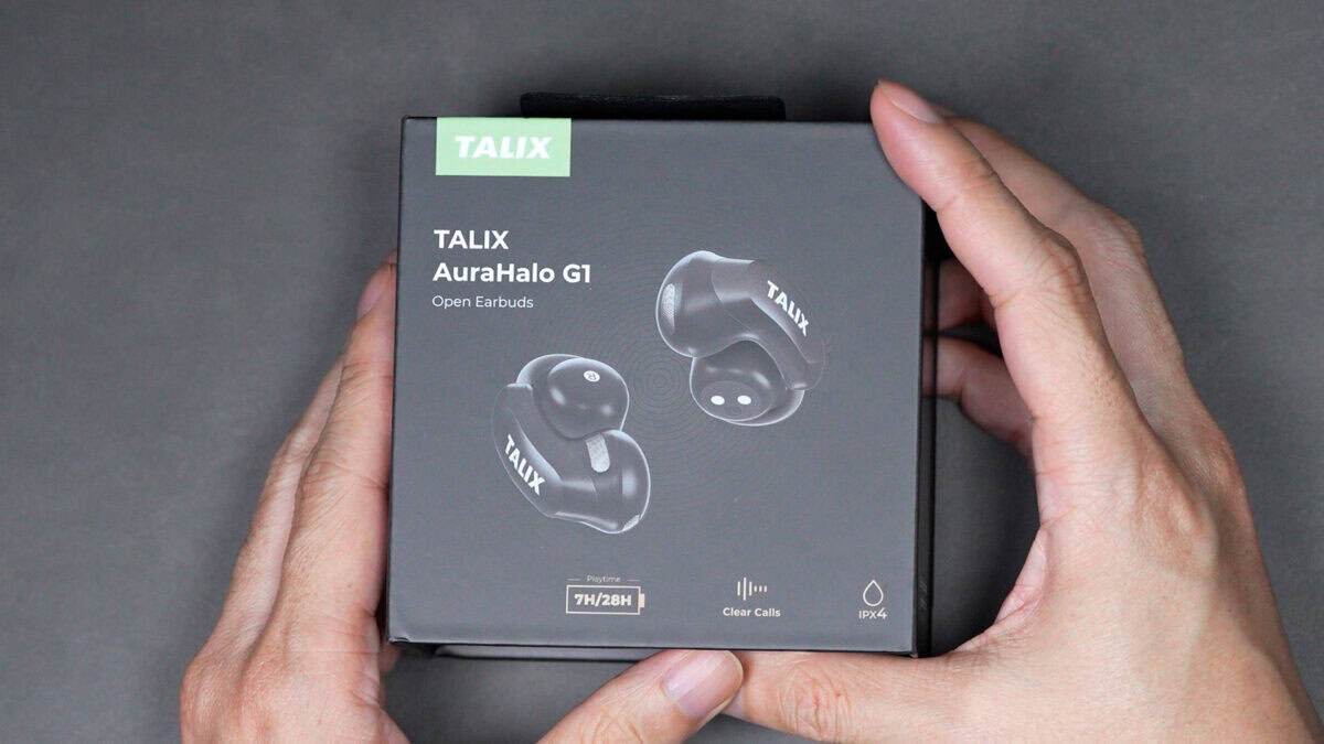 超軽量設計で快適！イヤーカフ型ワイヤレスイヤホン「TALIX AuraHalo