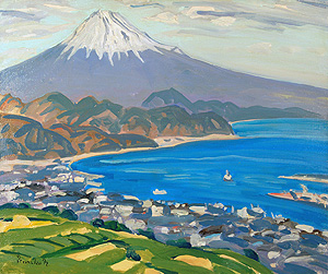 中村善策「富士」油彩8号