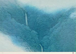 東山魁夷「山霊」版画リトグラフ36×53cm