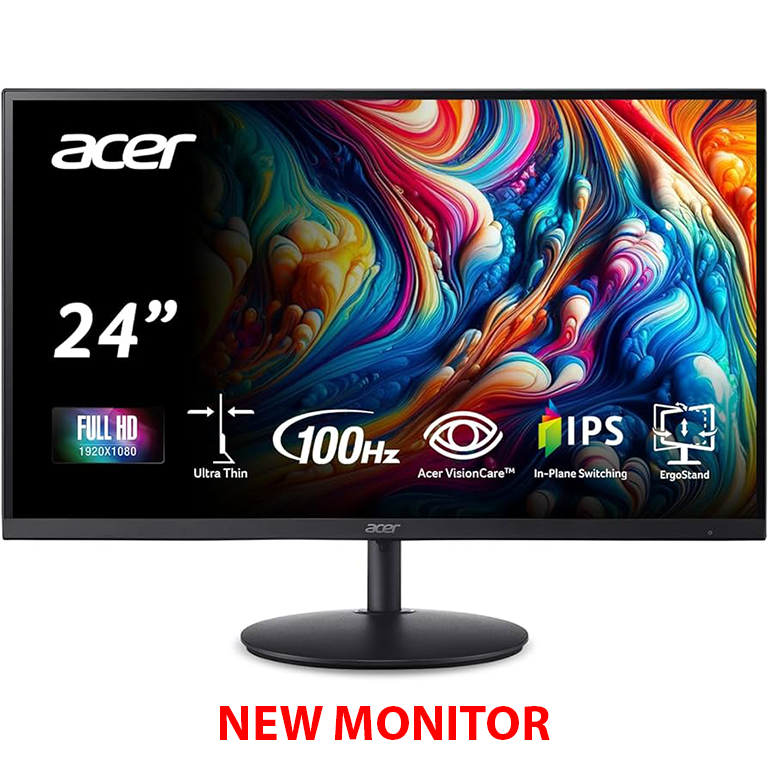 Acer SB242Y EBI 23.8″ Full HD (1920 x 1080) IPS Zero-Frame Gaming