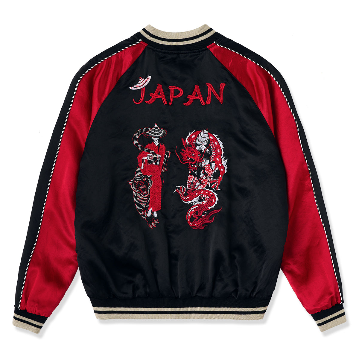 ロゴ＆ワッペン刺繍 中綿レザースタジャン – Karakubuy