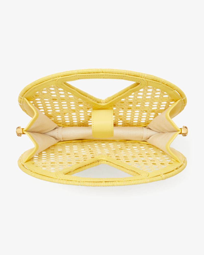 Lemon Drop Rattan Top Handle Bag | Kate Spade New York