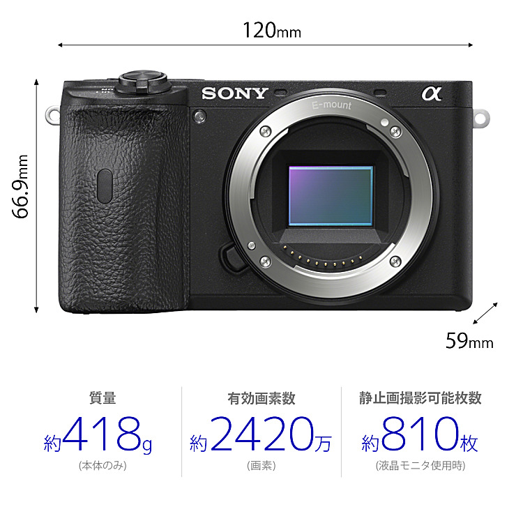 美品】SONY α6600 ilce-a6600 ボディ 本体 撮影ガイド付 美品】SONY