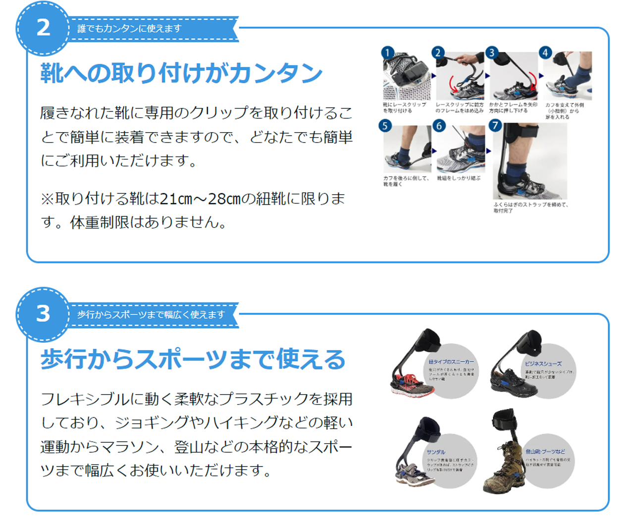 ターボメド エクスターン 組立済（靴に取り付ける歩行補助具）
