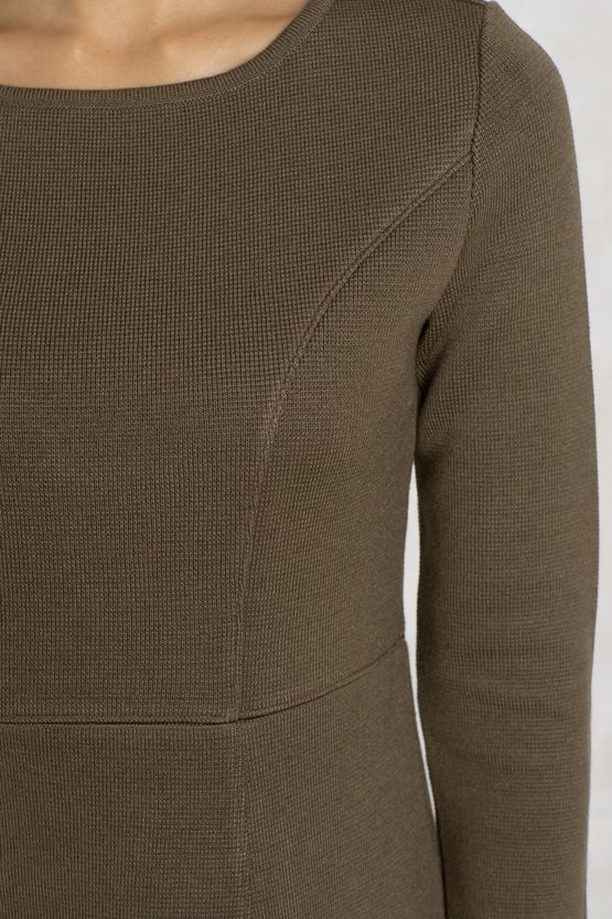 ☆【洗えるニット 】ミラノリブニットワンピース– kay me