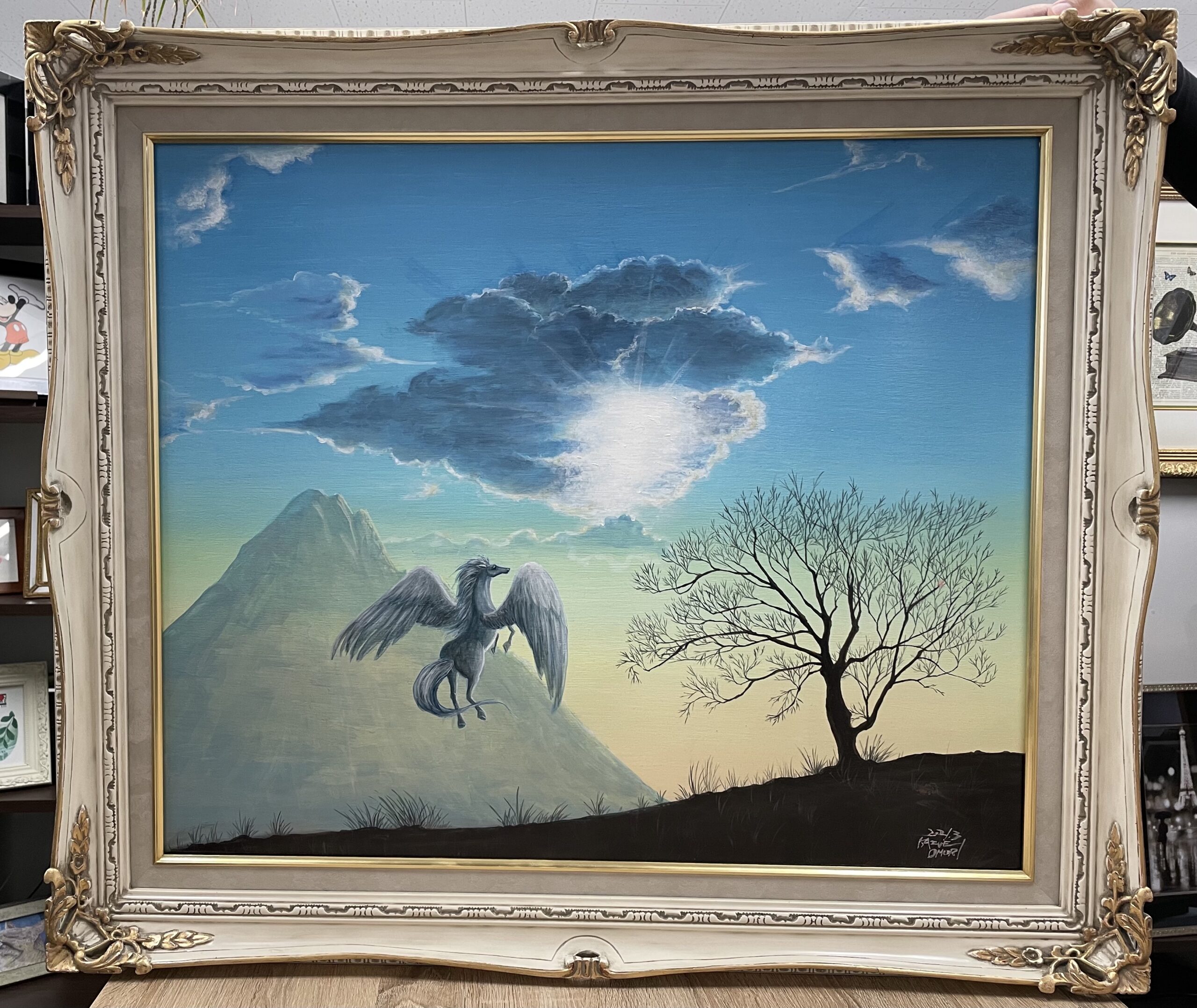 アクリル画『超えたその先で』 | 美術家 大森かずえ / Artist Kazue Omori