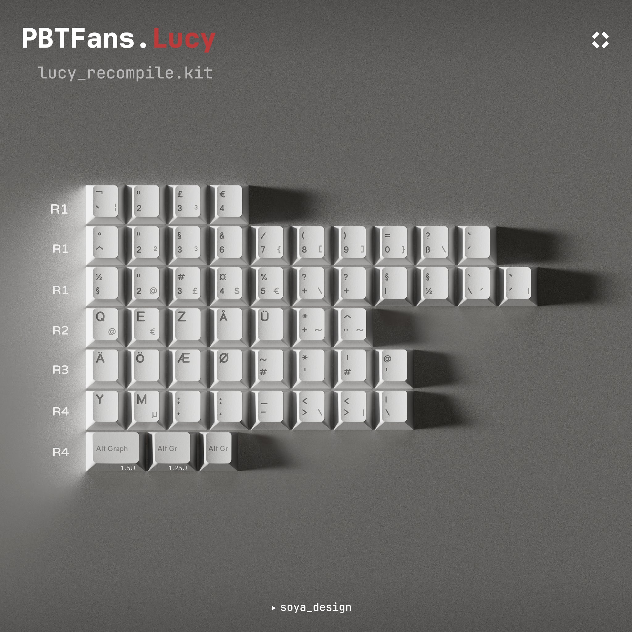 End] PBTfans Lucy – KBDfans® Mechanical Keyboards Store