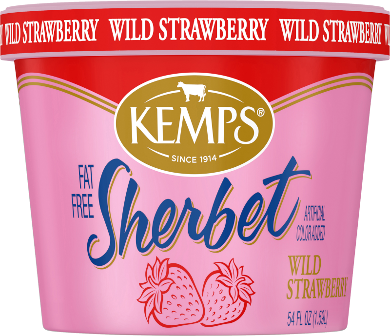 Wild Strawberry Sherbet 54oz - Kemps