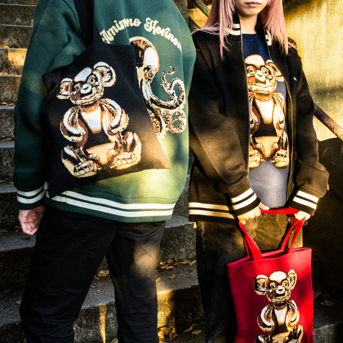 Metal Knit】SARU / ニットバッグ / BLACK / 編み物☆堀ノ内×VINYL