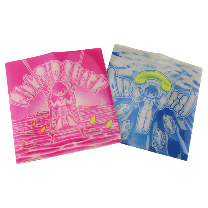 クリアファイル / ブルー / つのがい