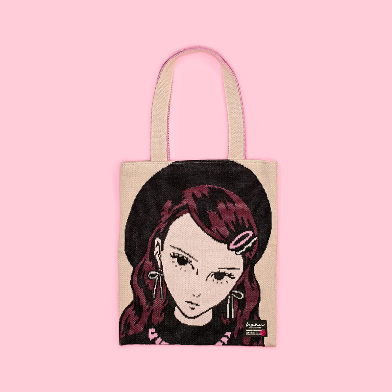 編み物☆堀ノ内×須藤はる奈コラボニットバッグ（Beige）