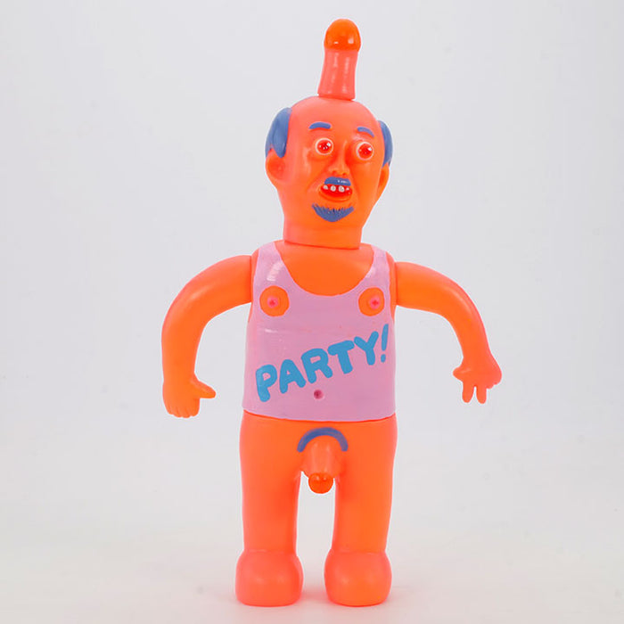 カスタムソフビ〉目マラサトシ / オレンジ / デハラユキノリ