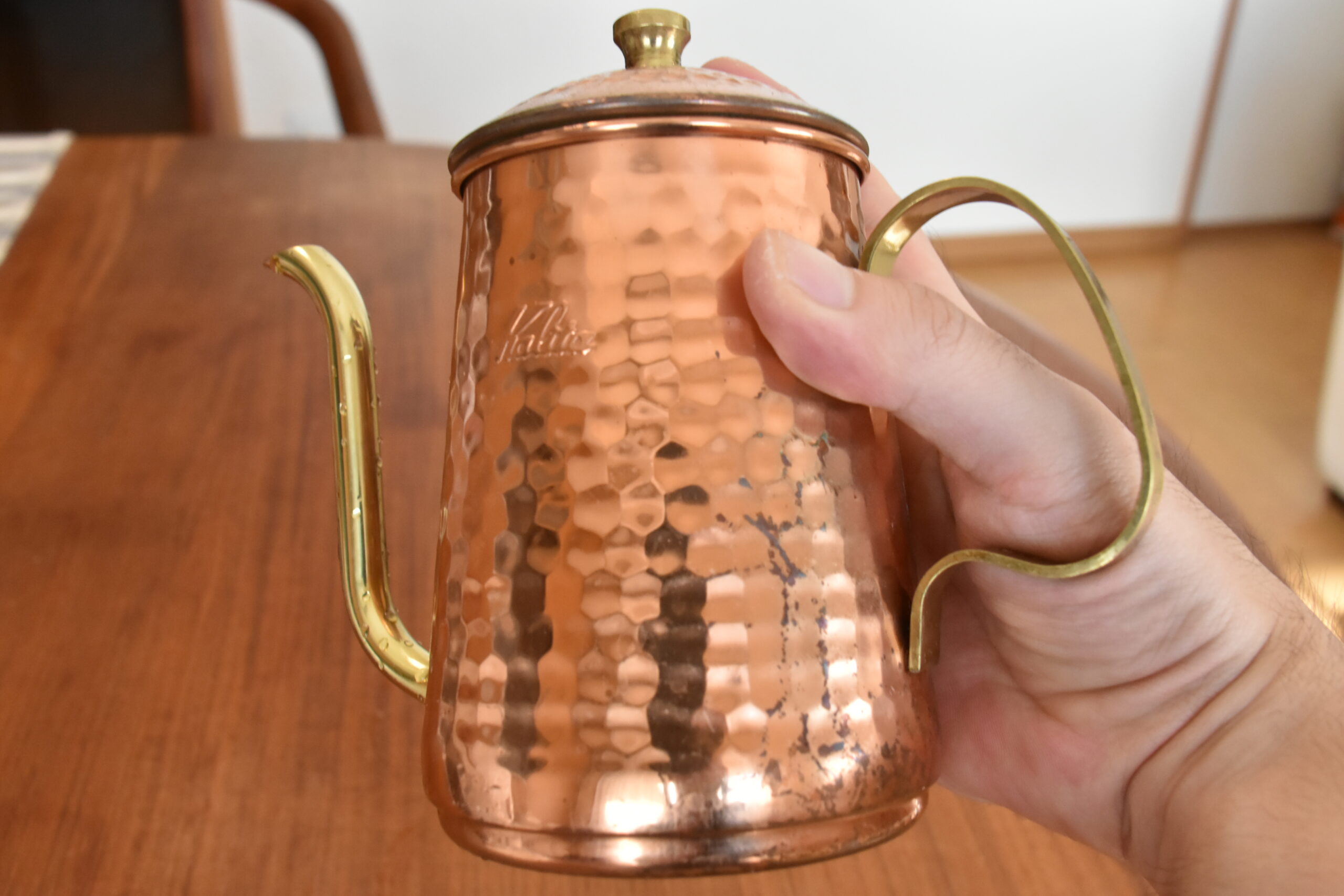 Kalita（カリタ）コーヒーポット 銅 600mlレビュー！経年変化が