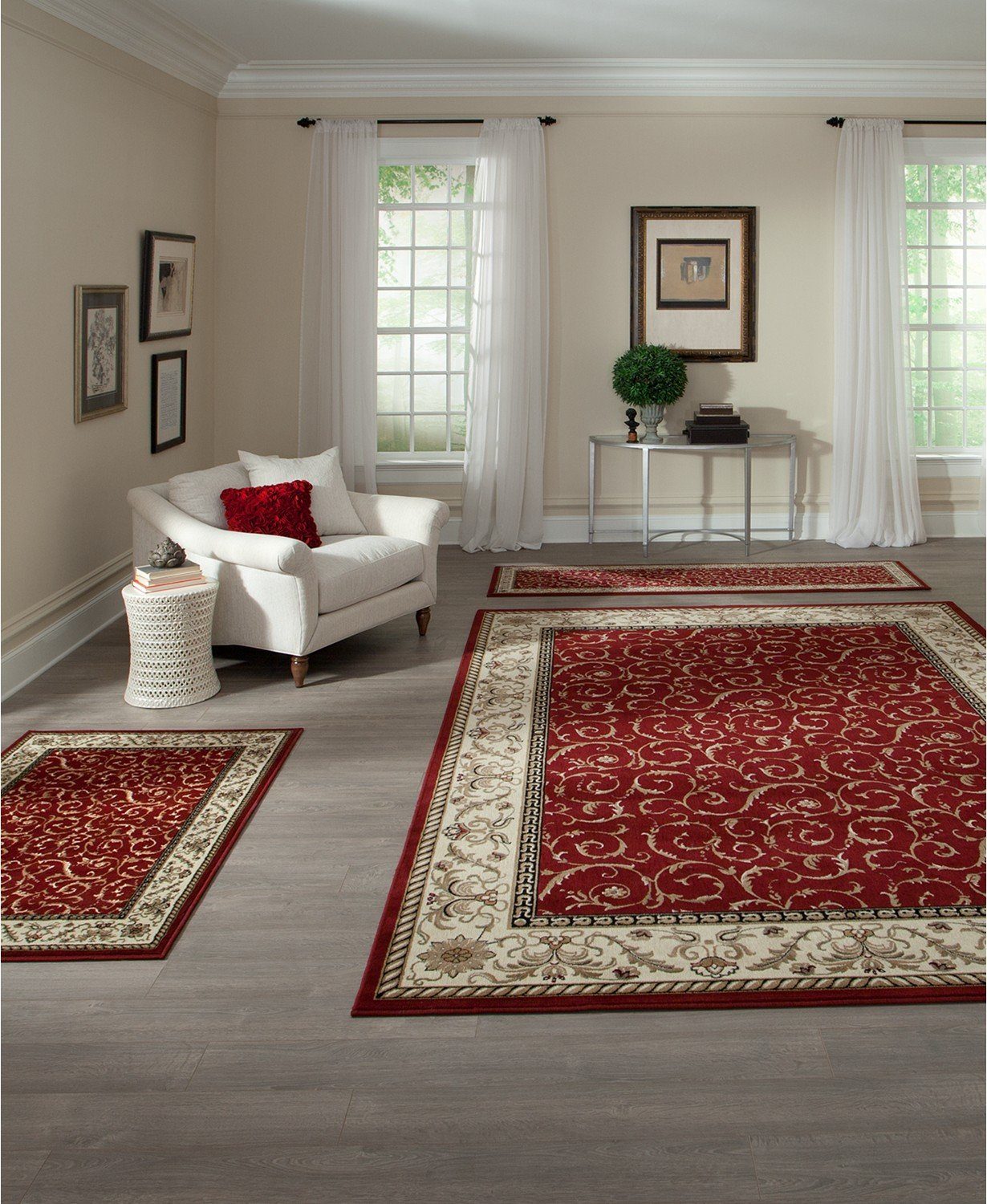 Roma Closeout Damask Red – Kenneth Mink Home