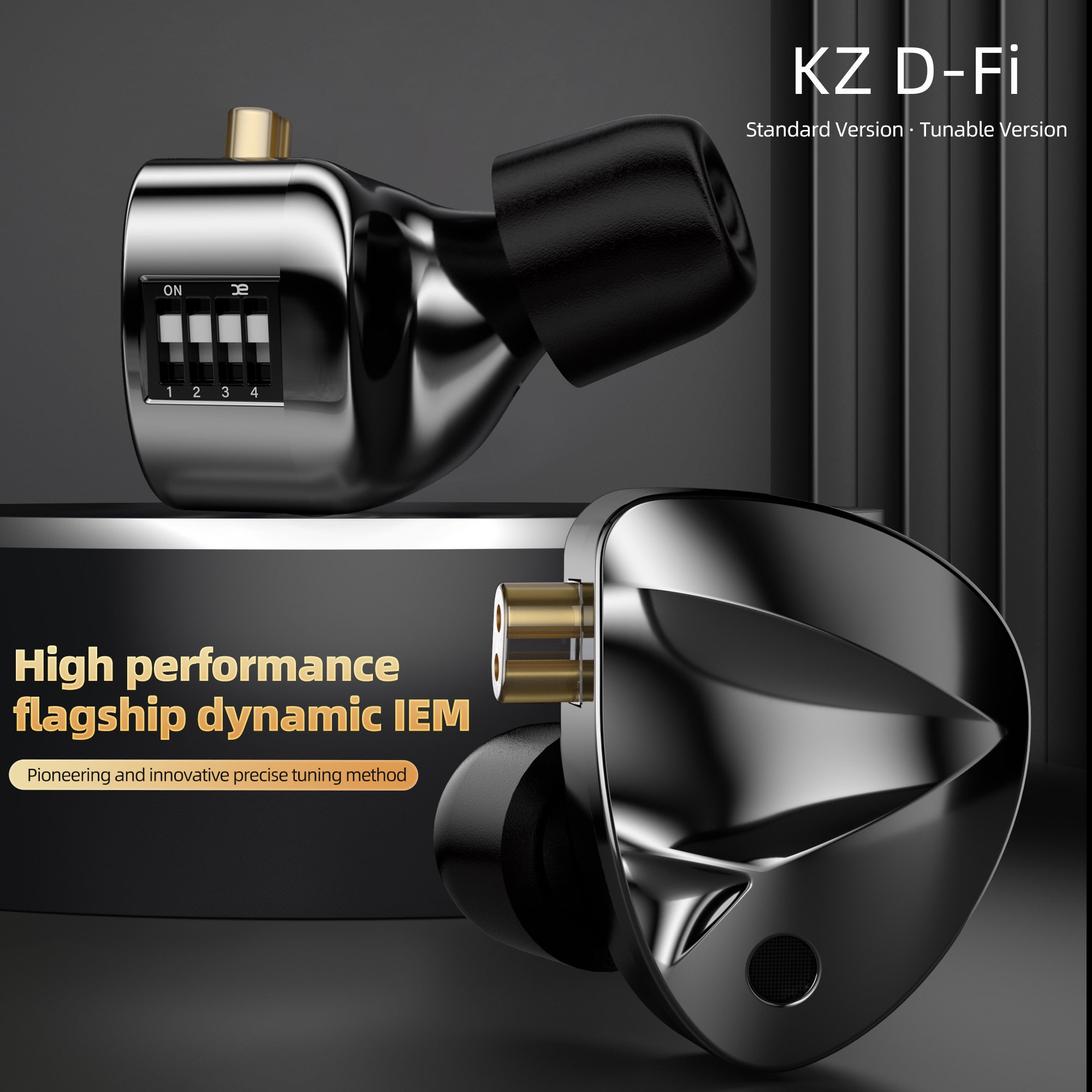 KZ D-Fi】in Ear Monitor Headphone Dual Magnetic Circuit Dual