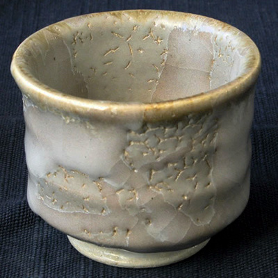 keizogallery 萩原啓蔵 陶芸作品 / 【ぐい呑み】白乳濁