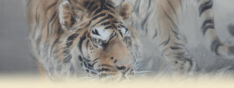 上田萬秋 躑躅 | 掛軸(掛け軸)販売／表装ご依頼は掛軸いっぷく掛軸