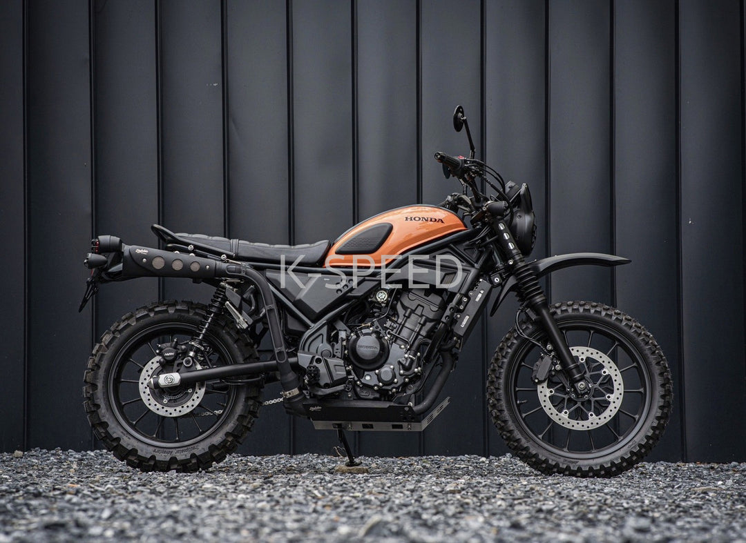 K-SPEED CL34J Retro Scrambler Slip on exhaust for Honda CL250, 300