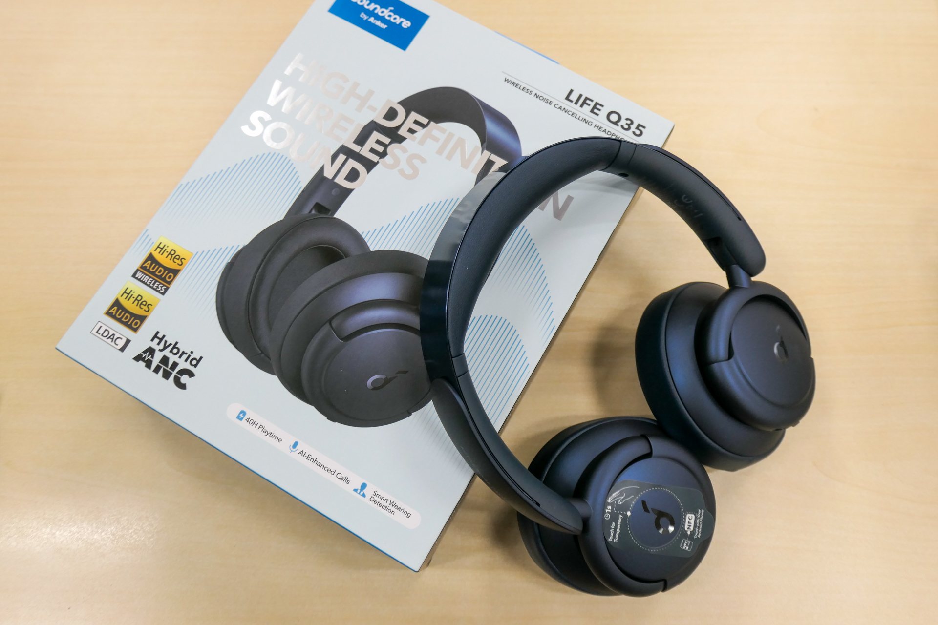 長時間着けていても快適なアンカーのワイヤレスヘッドホン「Soundcore