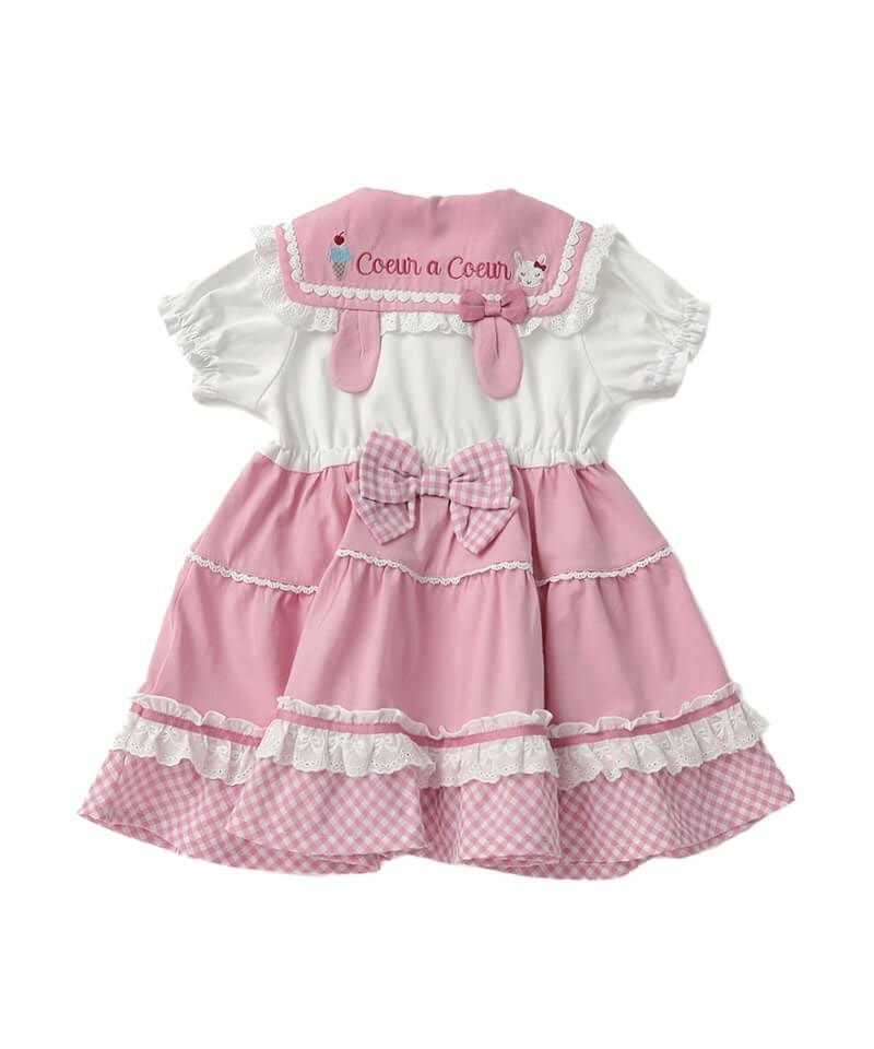 coeur a coeur うさみみセーラーワンピース | キムラタンオンラインストア