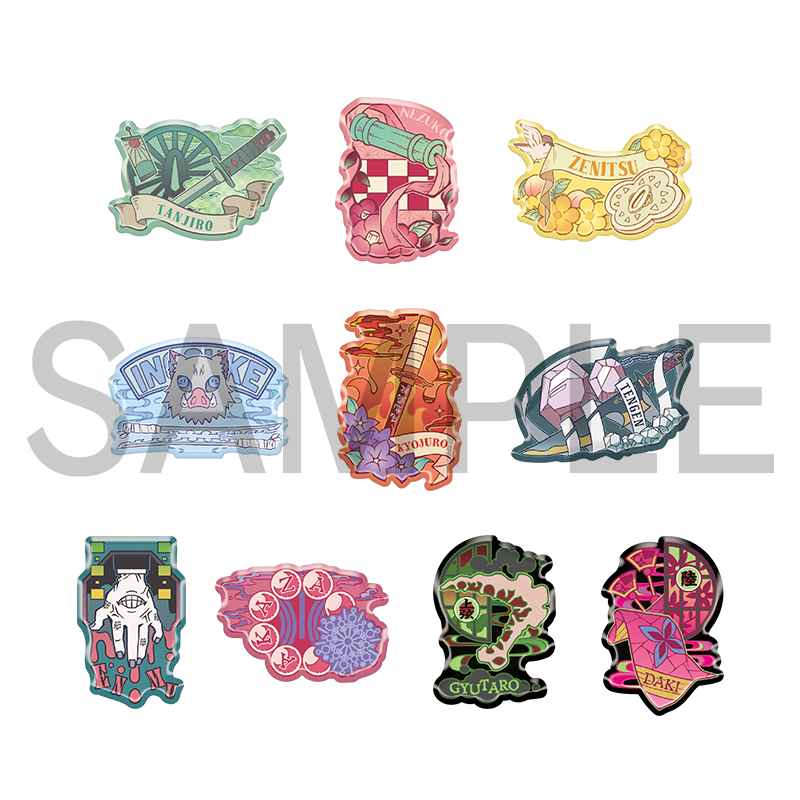 鬼滅の刃 アニメ伍周年記念 キャラクターモチーフピンズ 童磨 鬼滅の刃