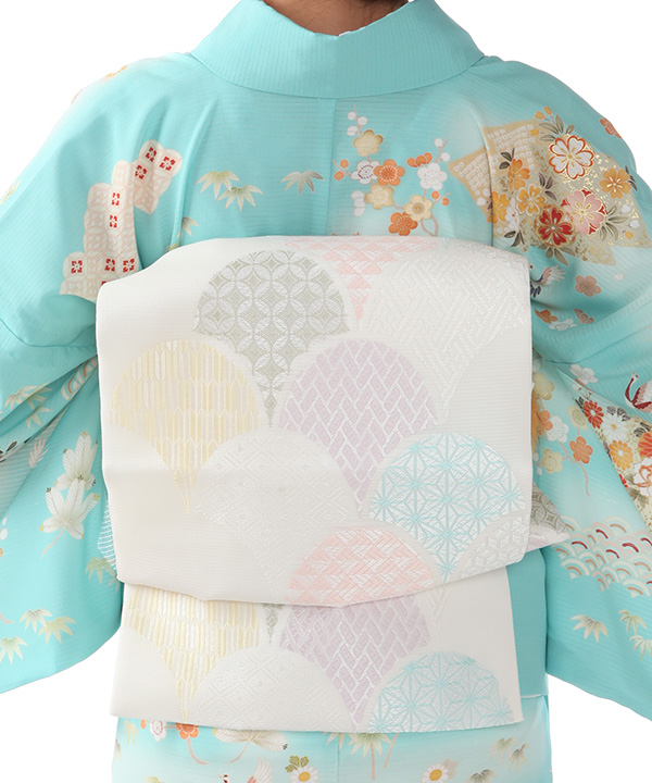 絽 訪問着レンタル（夏用）｜JAPAN STYLE 水色に吉祥文様｜H0354｜L