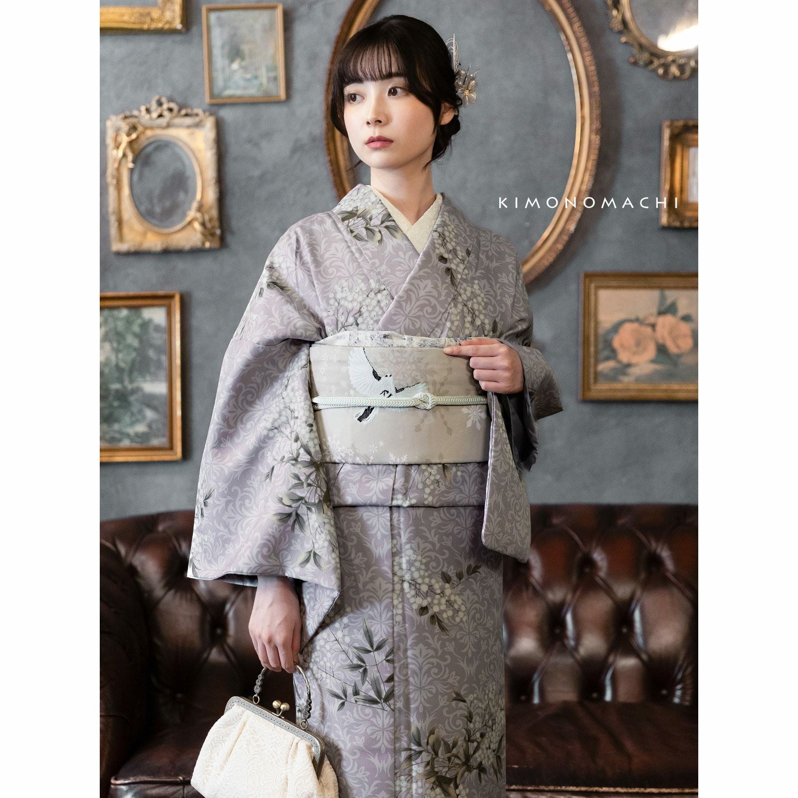 洗える着物10％OFF 3/12迄)洗える着物 セット 「袷着物＋京袋帯の2点