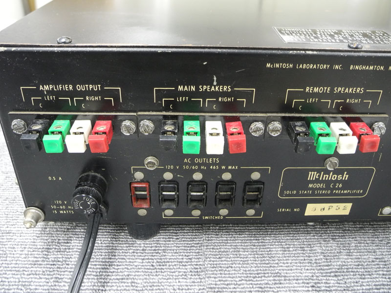 McIntosh マッキントッシュ C26 買取/販売 McIntosh[マッキントッシュ