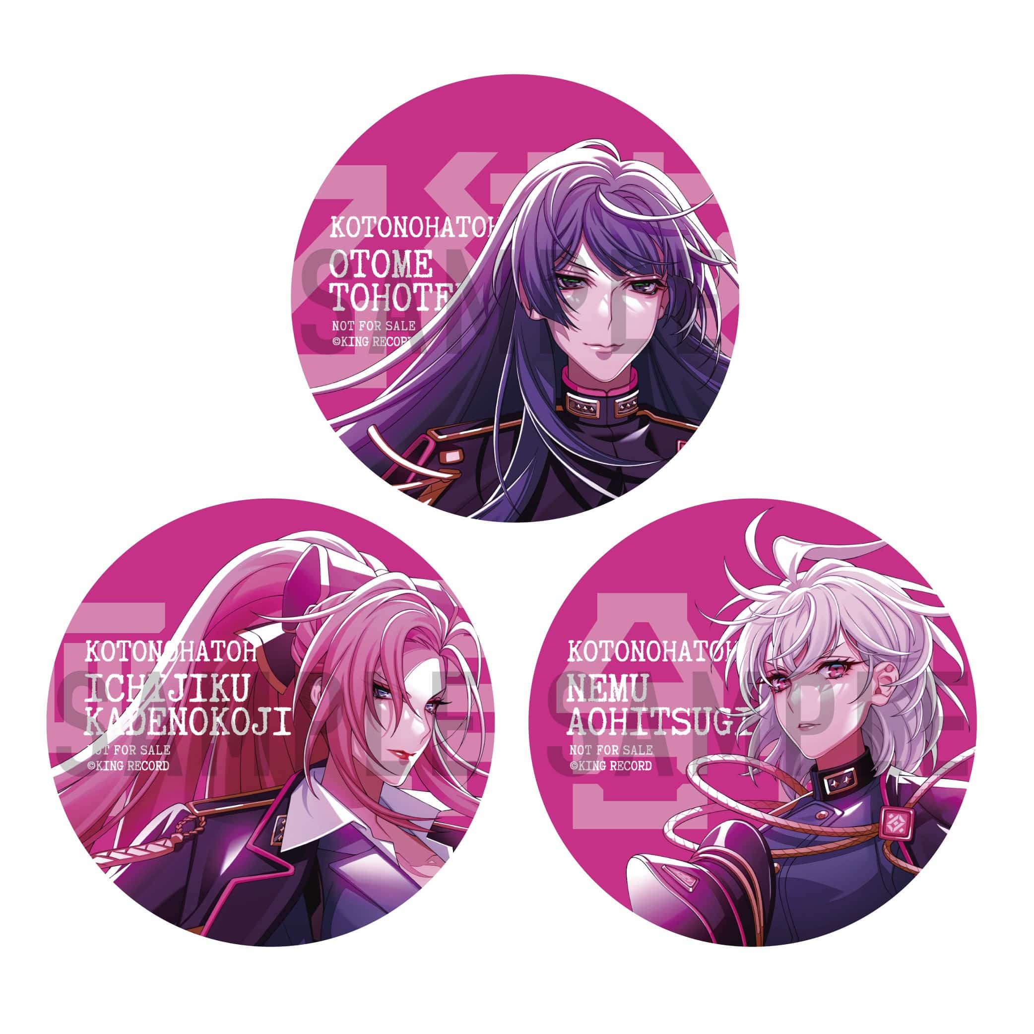 ヒプノシスマイク言の葉党　アクリルブロック&缶バッチセット KING e-SHOP > .言の葉党 ＋アクリルブロック3種セット: 音楽