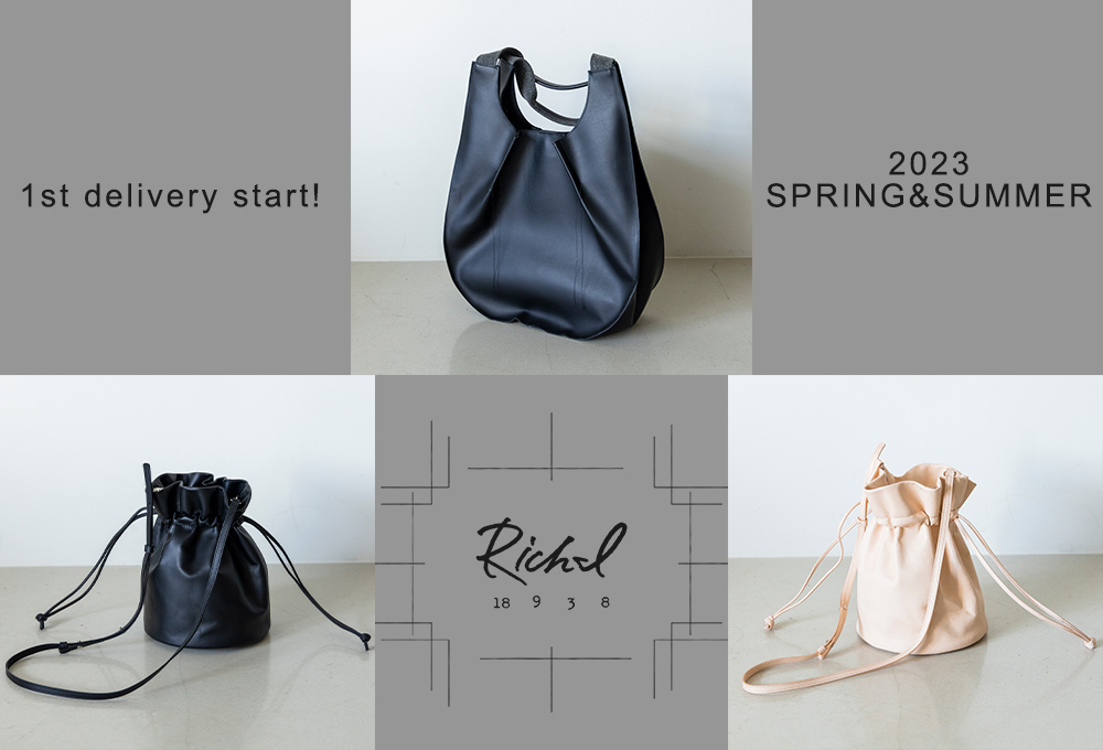 Rich I(リッチアイ)新作レザーバッグ2型とタンクトップが明日21日(土