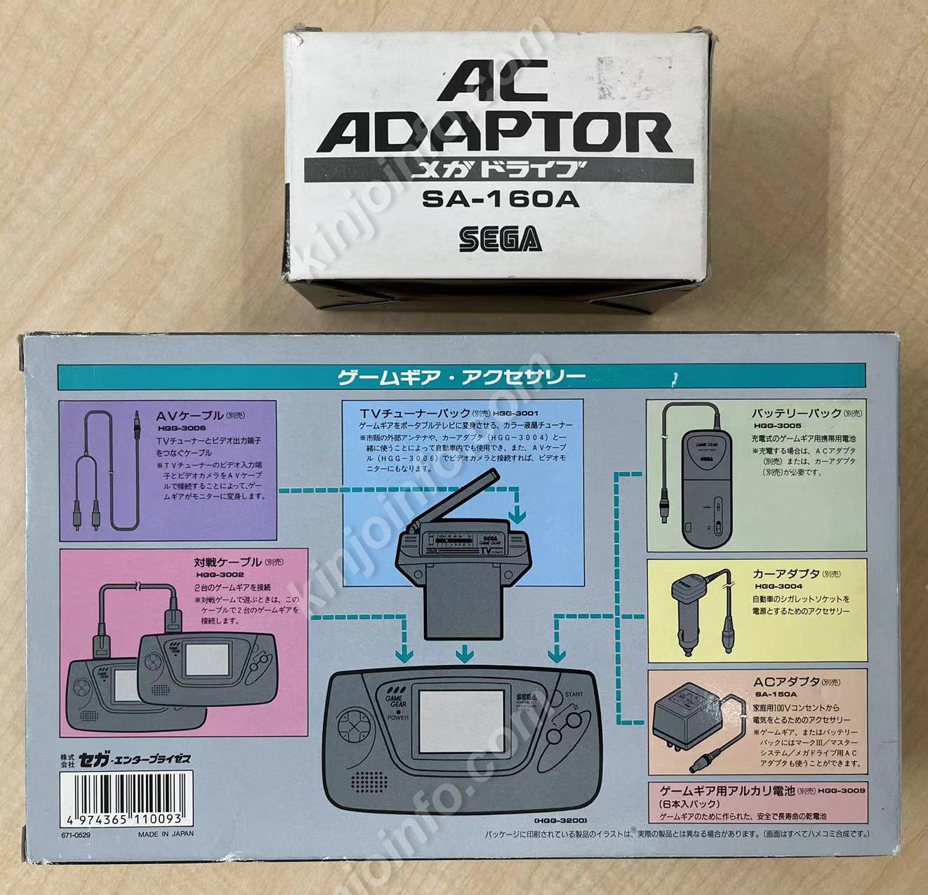 SEGAゲームギア+ACアダプター（TFT液晶取付+コンデンサフル交換+全面