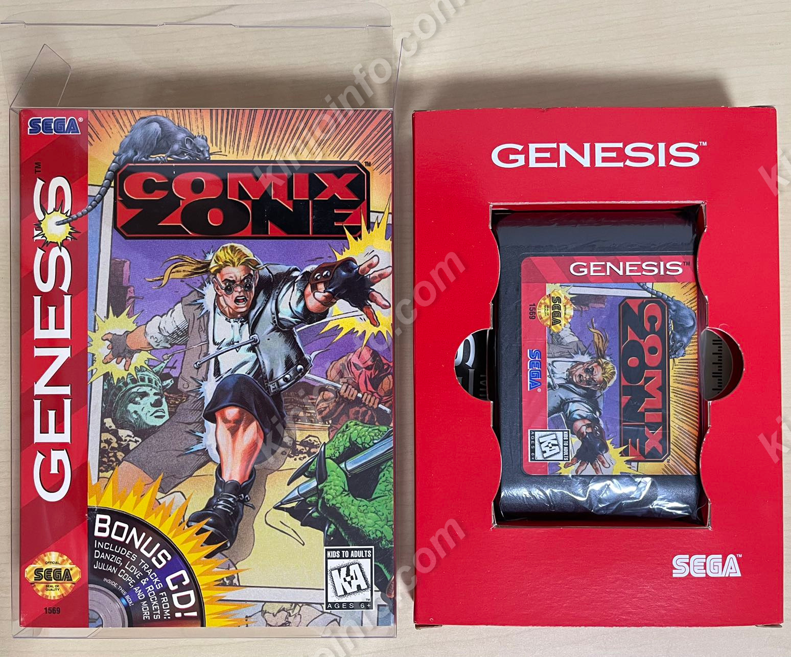 Comix Zone（コミックスゾーン）【中古美品・完品・Genesis北米版