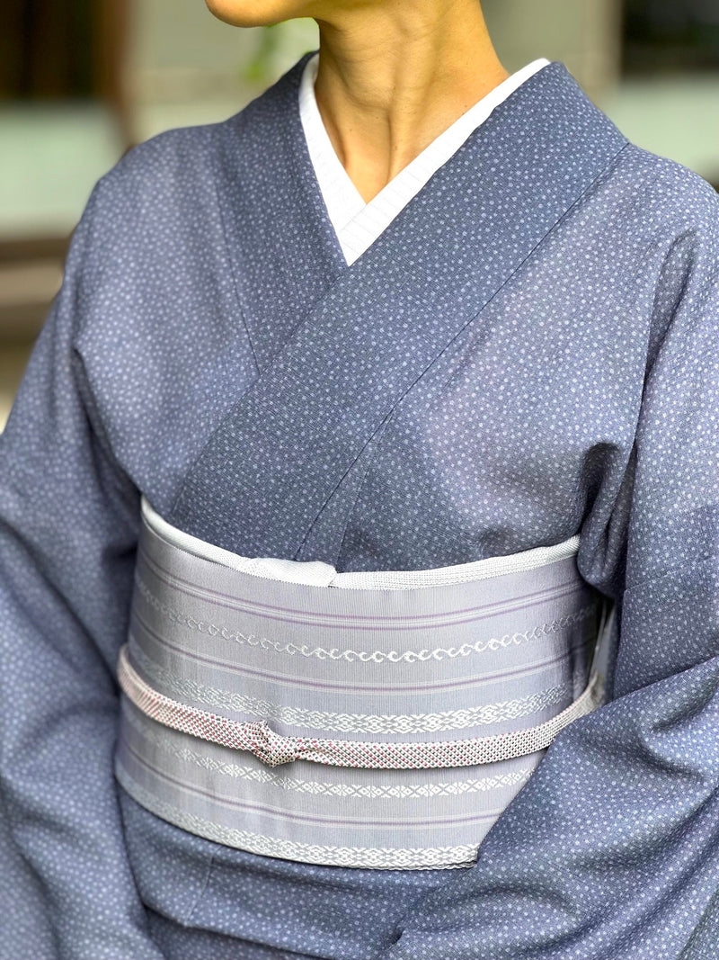 残わずか】大人気！通年締められるレアな名古屋帯 博多献上柄 七献上