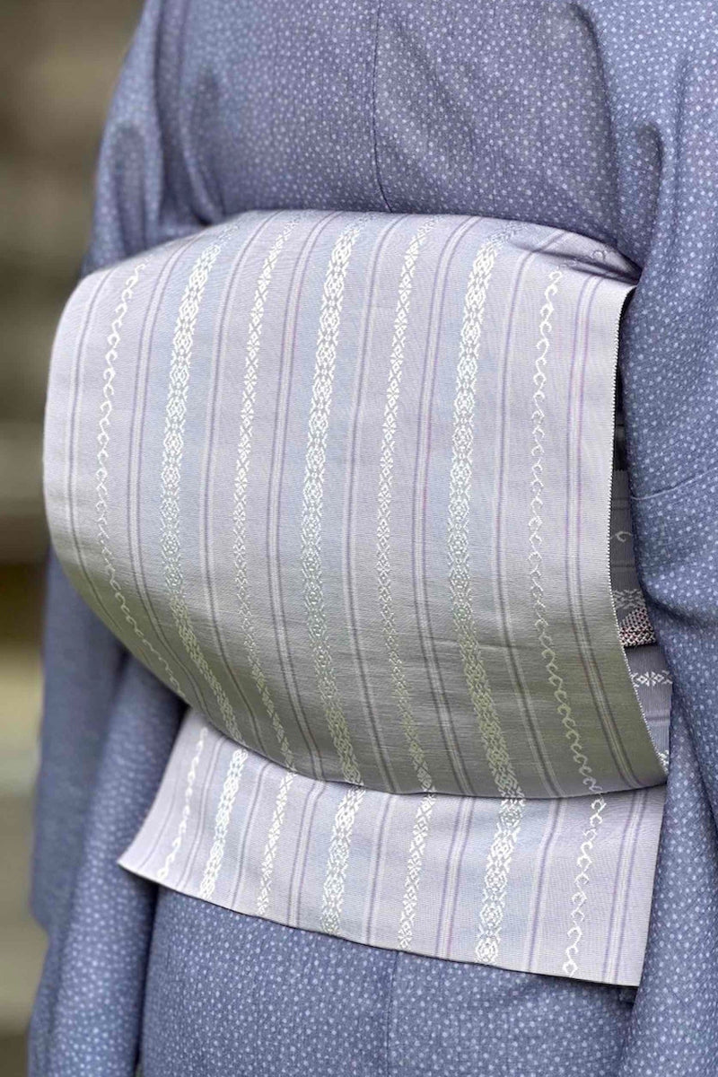 残わずか】大人気！通年締められるレアな名古屋帯 博多献上柄 七献上