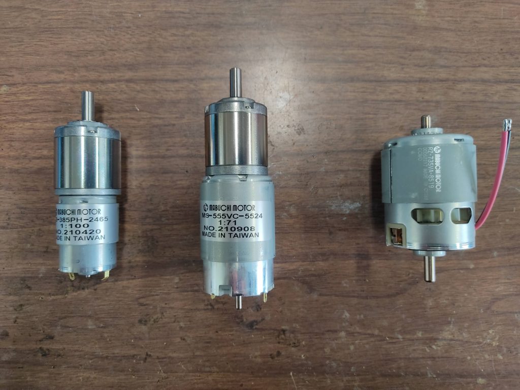 マブチモーター株式会社様からモーターを提供していただきました