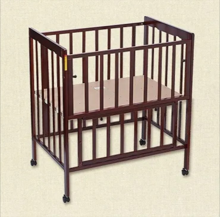 送料無料 ヤトミ ハピネス ミニ立ちベッド ウィンウィン ブラウン 寝台