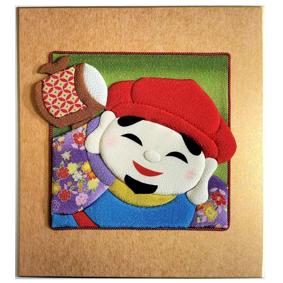 押し絵キット 開運招福七福神「大黒天」 |生地 和柄/和布/ちりめん手芸