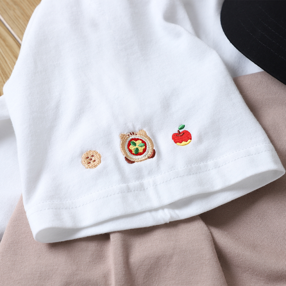 刺繍Tシャツ ホワイト M