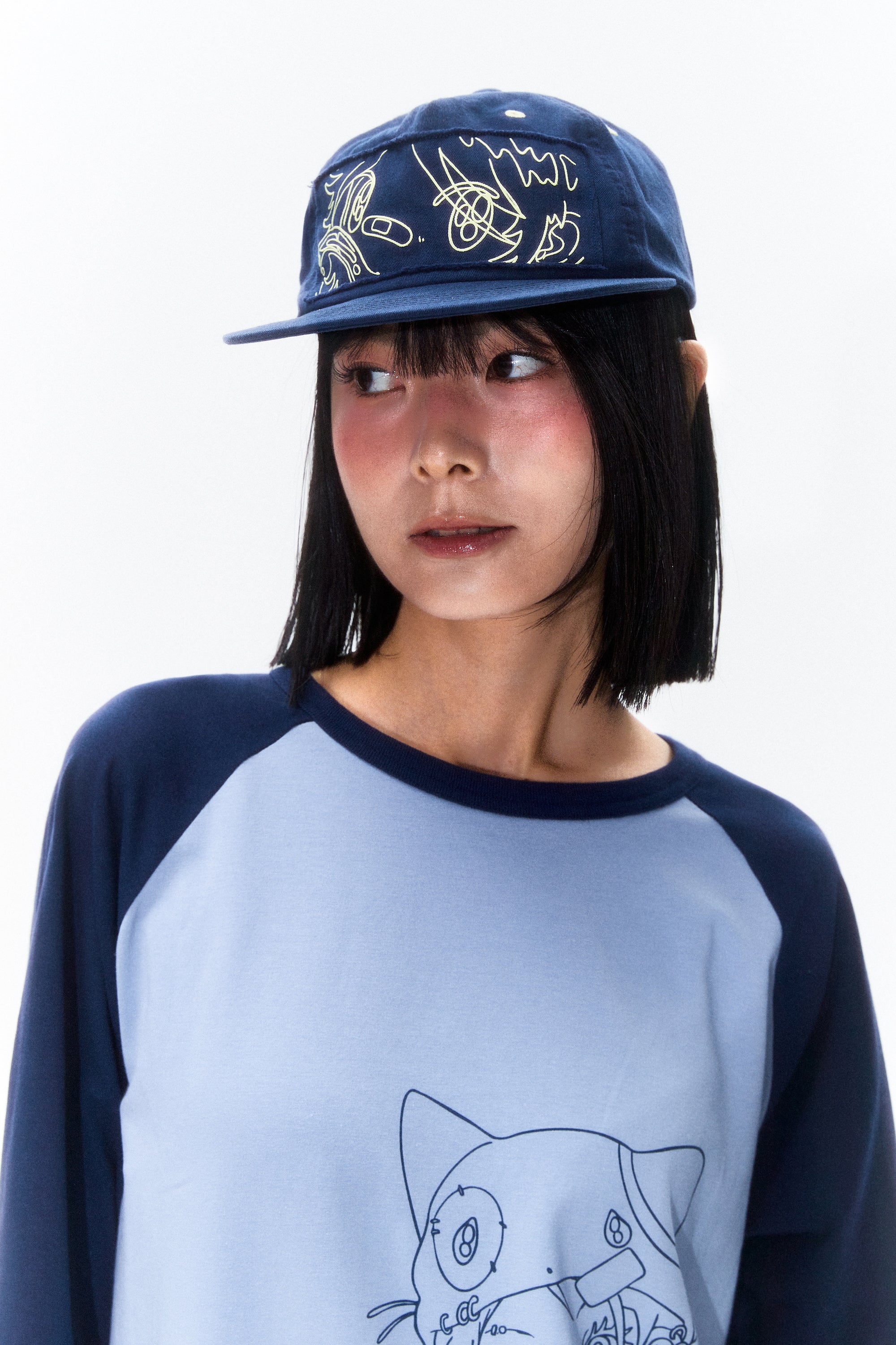 KIRSH X SUNONEBIRD アイグラフィックボールキャップ【ネイビー】