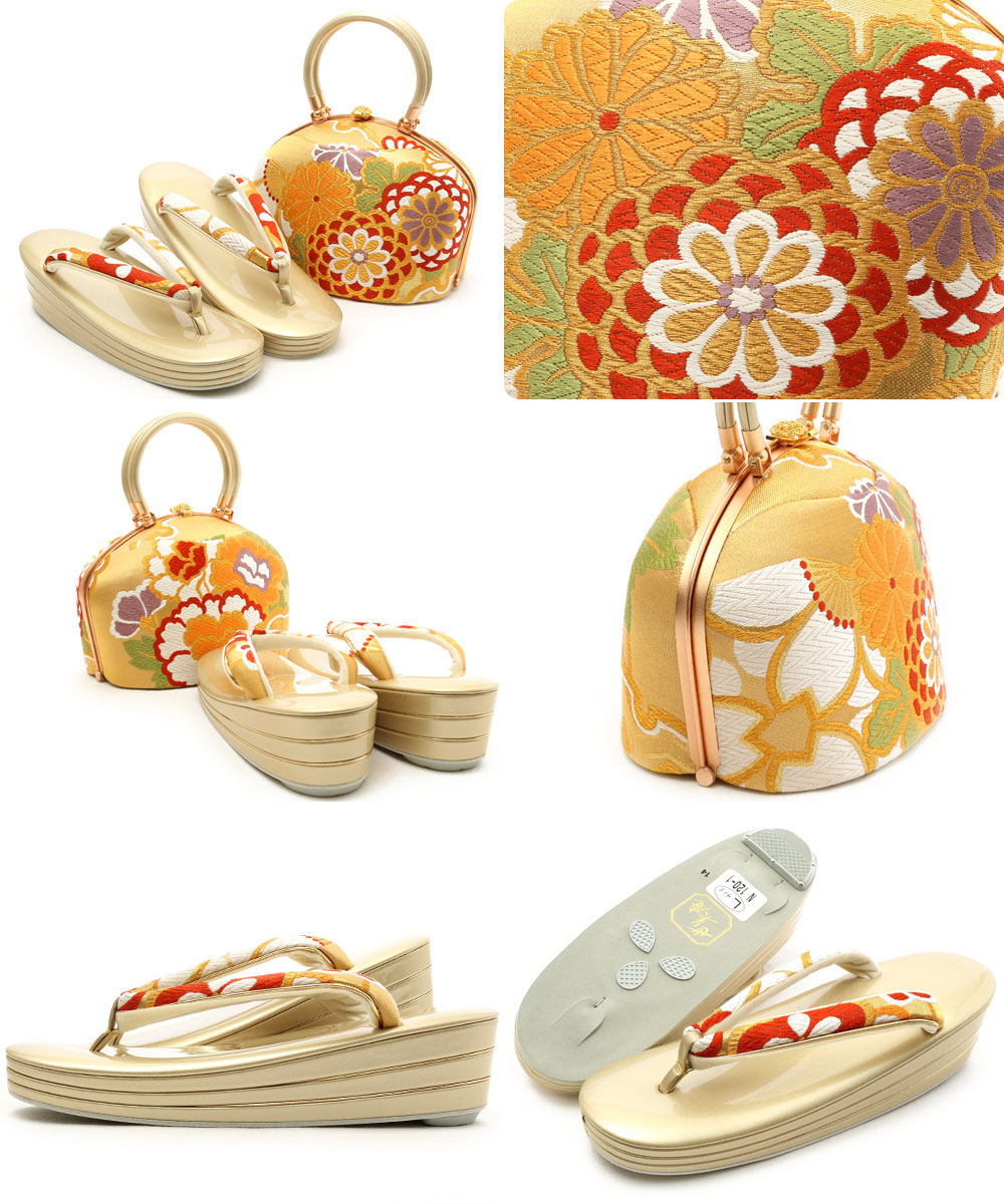 草履バッグセット 成人式 振袖用 ＜世美庵＞ Sサイズ Mサイズ Lサイズ