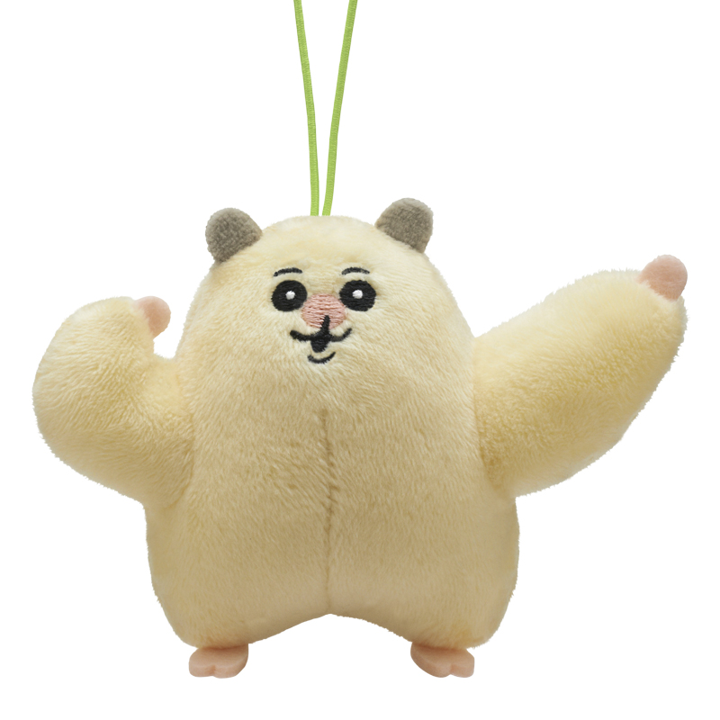 ムキムキのハムちゃん ぬいぐるみマスコット｜株式会社キタンクラブ