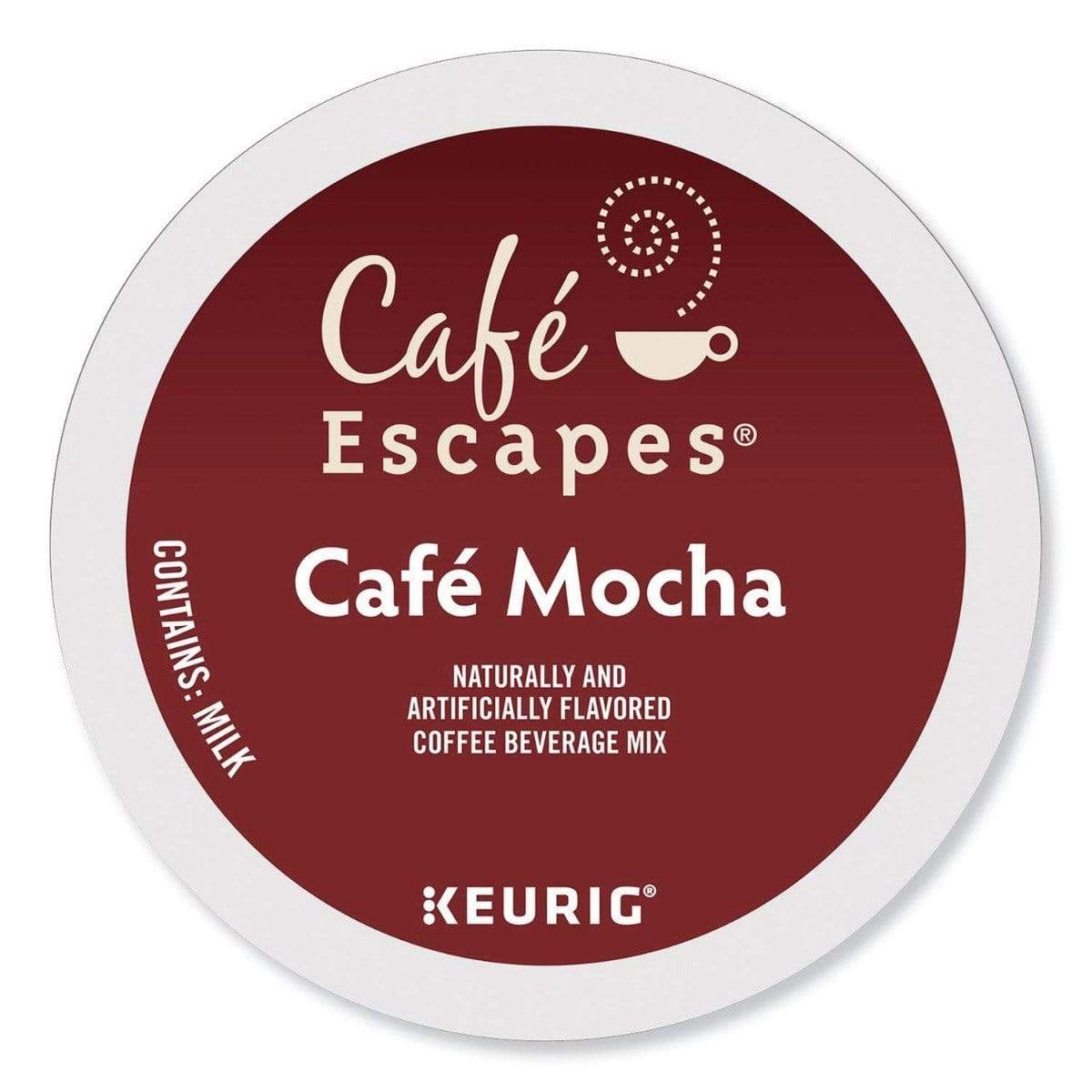 Café Escapes Café Mocha K-Cup Coffee - 24 Count Box - Kitchen