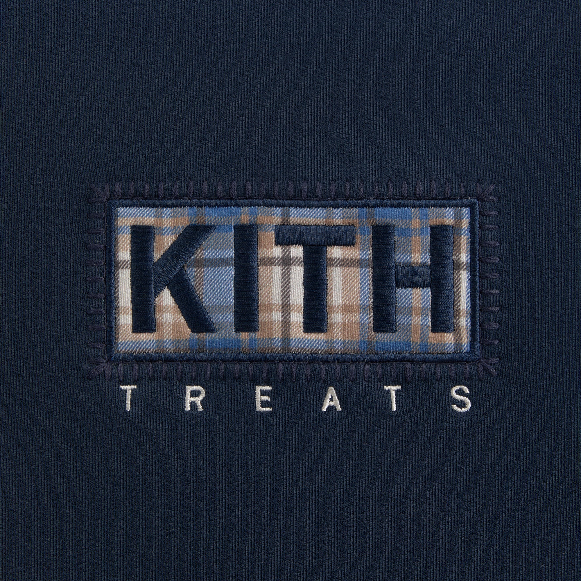Kith Treats Plaid Logo Nelson Crewneck - Nocturnal